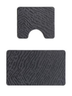 Plato Halı Opqo 2'li Set Premium Banyo Takımı 50x60 (Klozet) - 60x100 Klozet Takımı