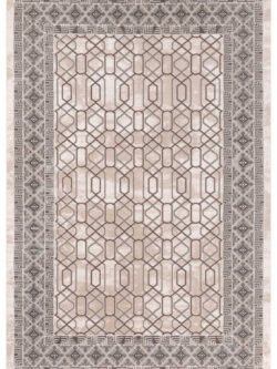 Lynosse Bej Gri Halı Yumuşak Oturma Odası Salon Çocuk Odası Mutfak Halısı P1143