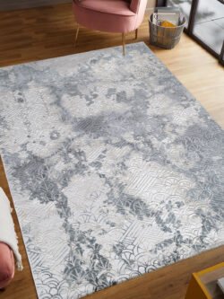 Lynosse Koyu Gri Halı Yumuşak Oturma Odası Salon Çocuk Odası Mutfak Halısı P1162