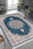 1_org_zoom Amasra Mavi Halı Yumuşak Oturma Odası Salon Koridor Çocuk Odası Mutfak Makine Halısı P256d 23023