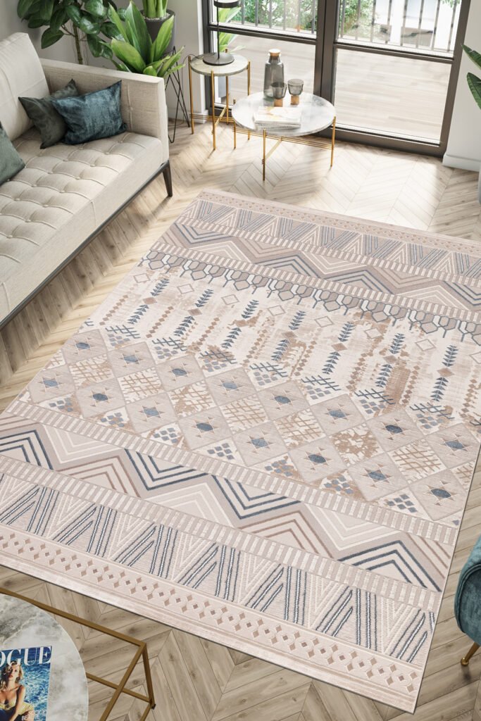 1_org_zoom Lynosse Bej Halı Yumuşak Oturma Odası Salon Çocuk Odası Mutfak Halısı PF085 23076