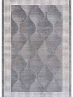 Elmina Gri Halı Yumuşak Oturma Odası Salon Çocuk Odası Mutfak Halısı Qp030