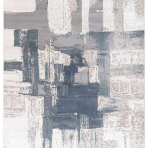 Bafra Beyaz Gri Halı Yumuşak Oturma Odası Salon Çocuk Odası Mutfak Halısı T1198 - Vintage Halı