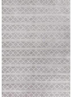 Elmina A.Gri Beyaz Halı Yumuşak Oturma Odası Salon Çocuk Odası Mutfak Halısı F0325