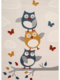 Roma Beyaz Halı Dokuma Halı Yumuşak Çocuklara Özel Modern Halı Renkli Çocuk Odası Halısı F0400