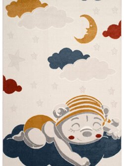 Roma Beyaz Halı Dokuma Halı Yumuşak Çocuklara Özel Modern Halı Renkli Çocuk Odası Halısı F0401