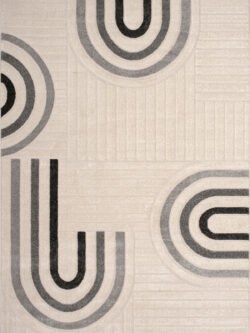 Roma Gri Halı Modern Dokuma Halı Yumuşak Oturma Odası Salon Çocuk Odası Mutfak Halısı F0424