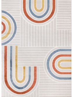 Roma Beyaz Gri Halı Modern Dokuma Halı Yumuşak Oturma Odası Salon Çocuk Odası Mutfak Halısı F0424