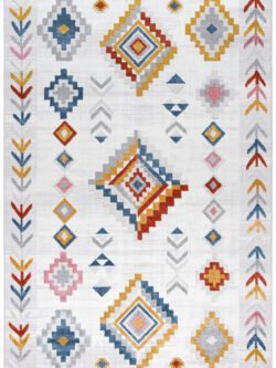 Roma Beyaz Halı Modern Dokuma Halı Yumuşak Oturma Odası Salon Çocuk Odası Mutfak Halısı F368b