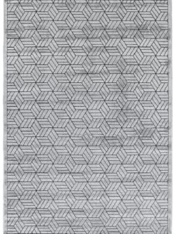 Elmina Beyaz Açık Gri Halı Yumuşak Oturma Odası Salon Çocuk Odası Mutfak Halısı F0282