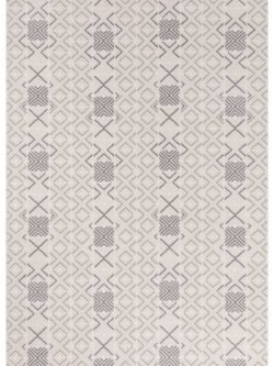 Troya Beyaz Gri Halı Yumuşak Oturma Odası Salon Çocuk Odası Mutfak Halısı J0090