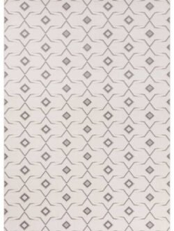 Troya Beyaz Gri Halı Yumuşak Oturma Odası Salon Çocuk Odası Mutfak Halısı J0092