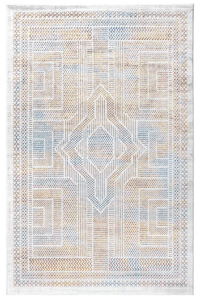 1_org_zoom Paradise Beyaz Mavi Halı Yumuşak Oturma Odası Salon Çocuk Odası Mutfak Halısı M0147 21980