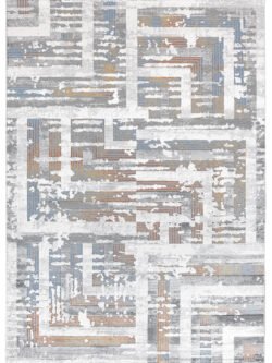 Paradise Mavi Gri Halı Modern Dokuma Halı Yumuşak Oturma Odası Salon Çocuk Odası Mutfak Halısı M086A