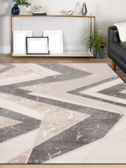 Lynosse Bej Halı Yumuşak Oturma Odası Salon Çocuk Odası Mutfak Halısı P0681