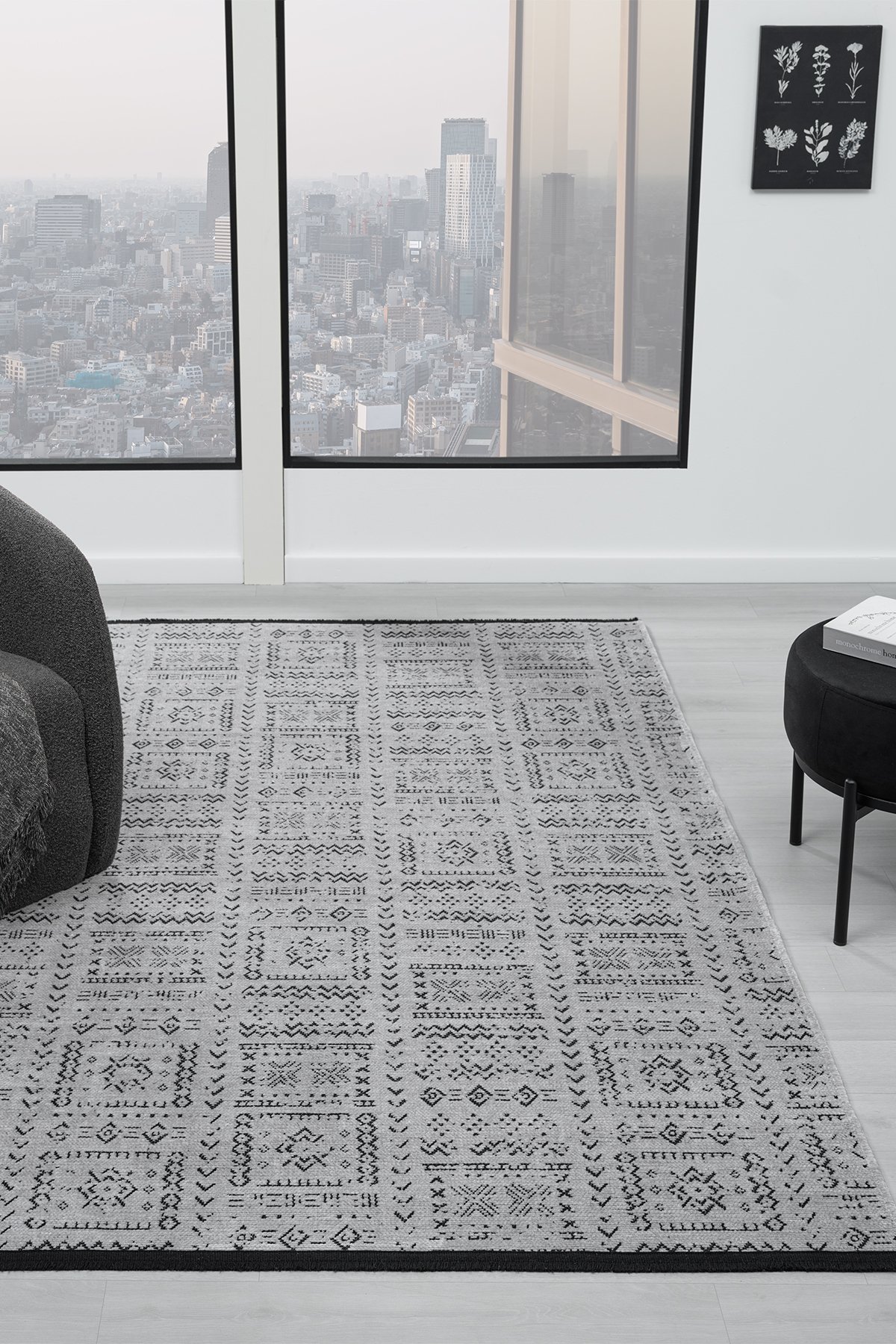 1_org_zoom Eko Gri Salon Oturma Odasi Çocuk Odasi Yatak Odasi Halisi EKO336 25458