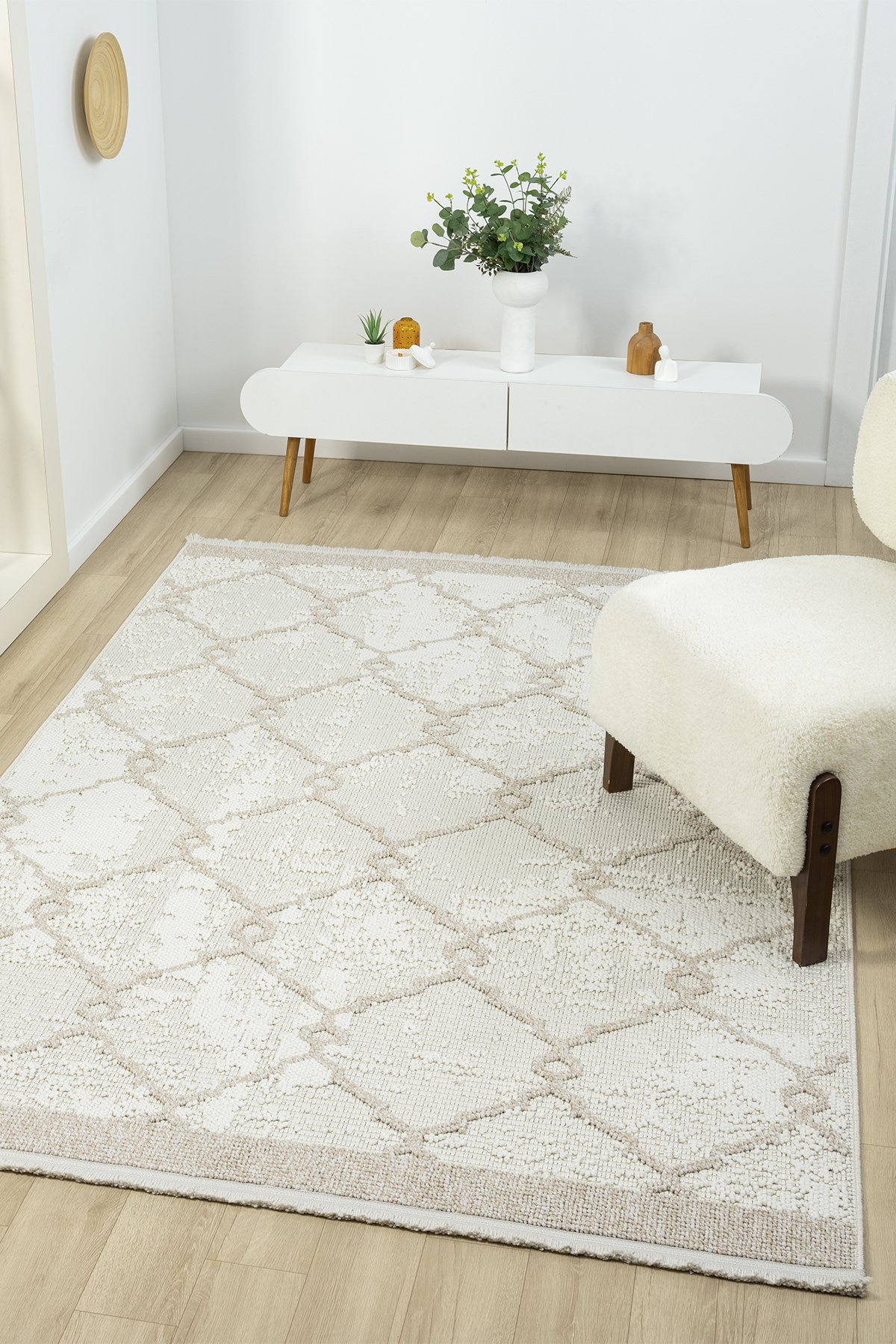 1_org_zoom Viola Beyaz Bej Salon Oturma Odasi Çocuk Odasi Yatak Odasi Halisi VIO302 25897