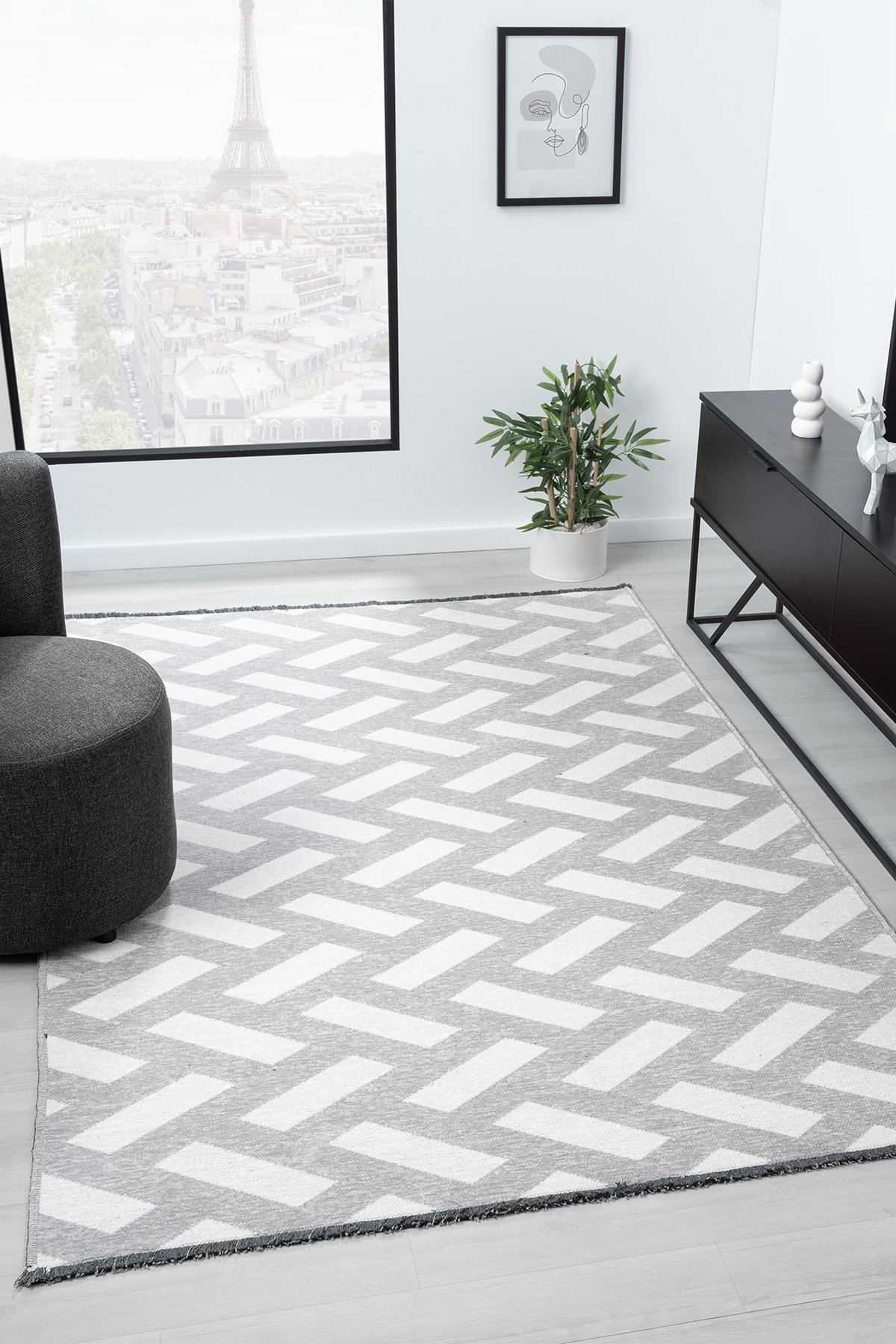 1_org_zoom Nova Gri Krem Salon Oturma Odasi Çocuk Odasi Yatak Odasi Halisi NV055 26557