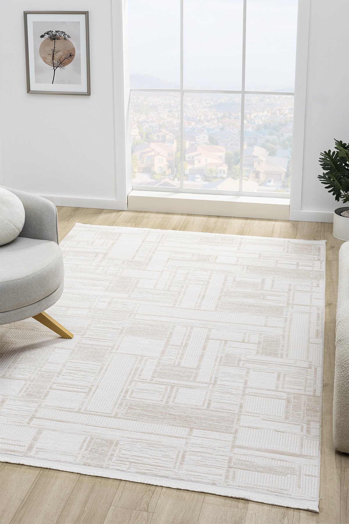 1_org_zoom Maki Bej Salon Oturma Odasi Çocuk Odasi Yatak Odasi Halisi MK9007 26897