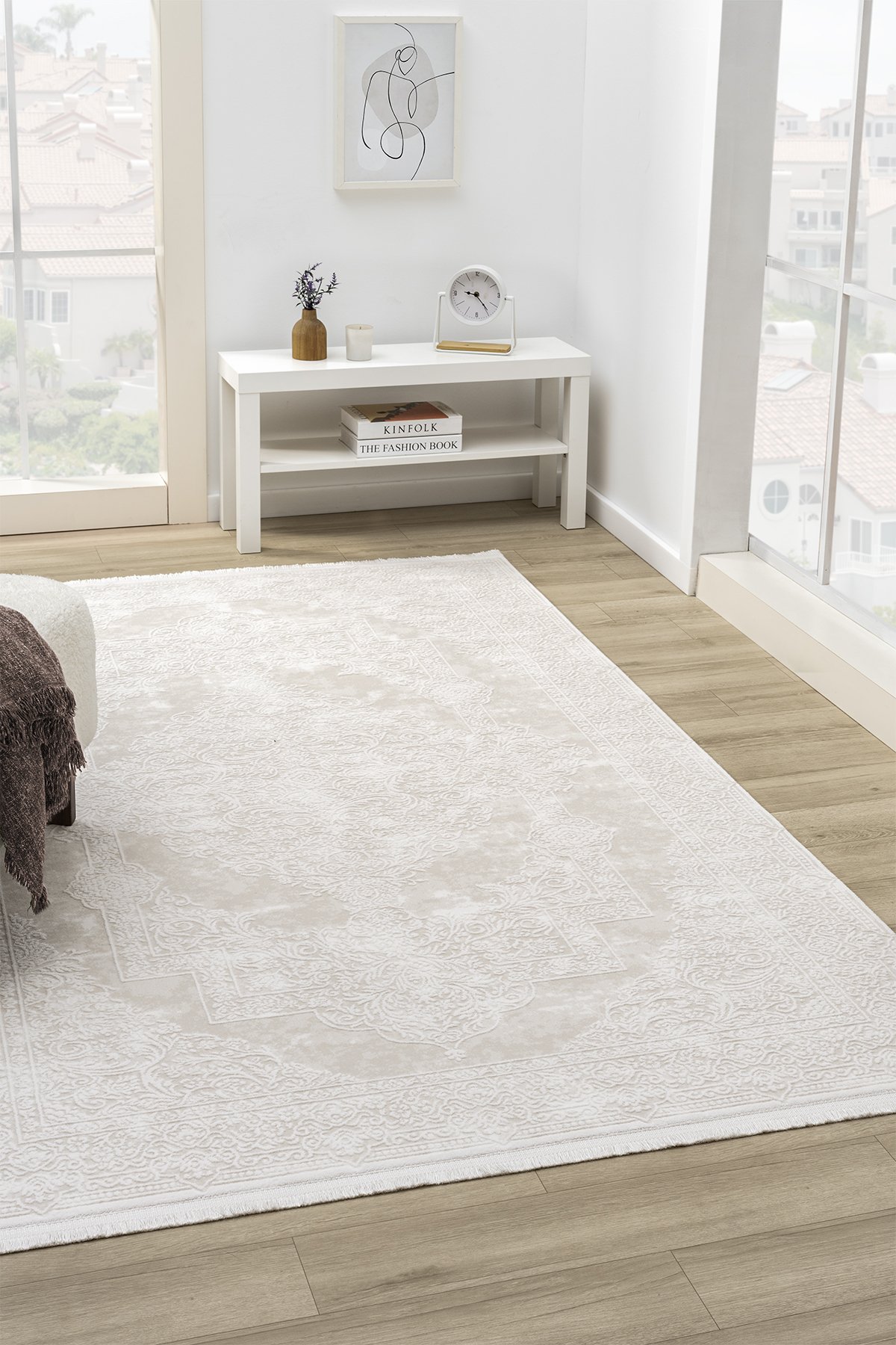 1_org_zoom Maki Krem Salon Oturma Odasi Çocuk Odasi Yatak Odasi Halisi MK9003 26937