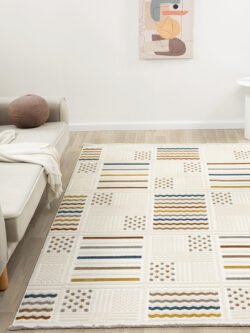 Harmoni Beyaz Salon Oturma Odasi Çocuk Odasi Yatak Odasi Halisi HRM203