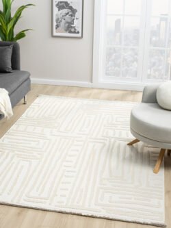 Harmoni Beyaz Salon Oturma Odasi Çocuk Odasi Yatak Odasi Halisi HRM206