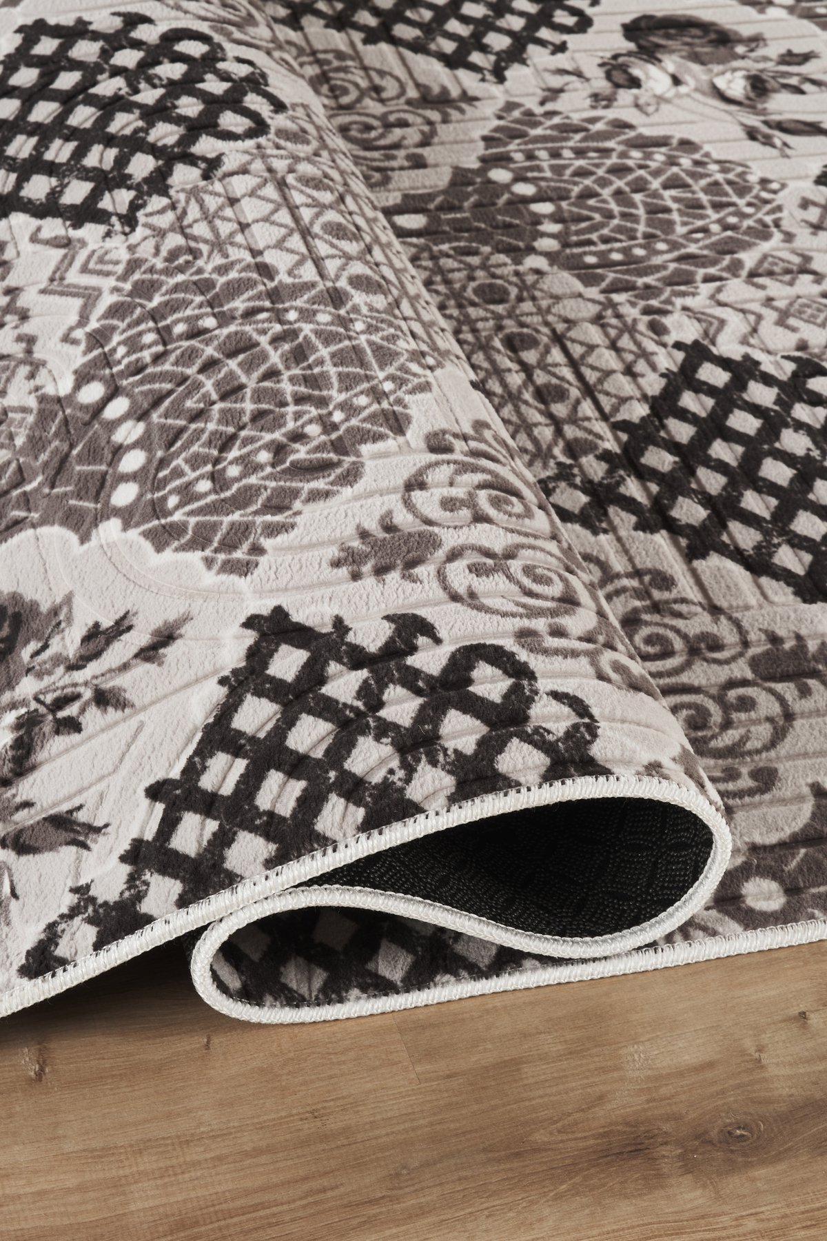 1_org_zoom Baskı Dört Mevsim Kaymaz Yıkanabilir Kesme Koridor Mutfak ve Oda Kesme Yolluk Halı 29217