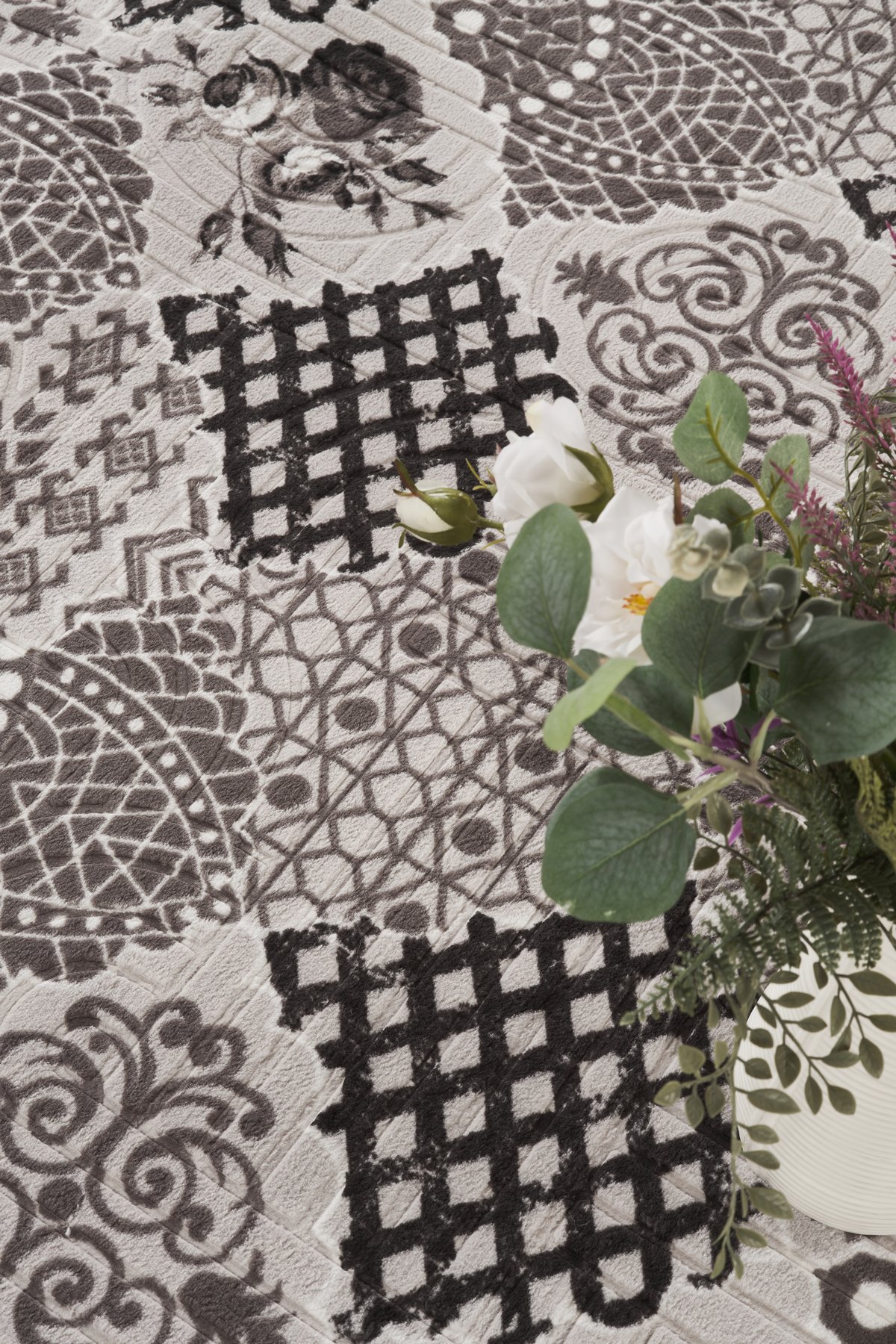 1_org_zoom Baskı Dört Mevsim Kaymaz Yıkanabilir Kesme Koridor Mutfak ve Oda Kesme Yolluk Halı 29220