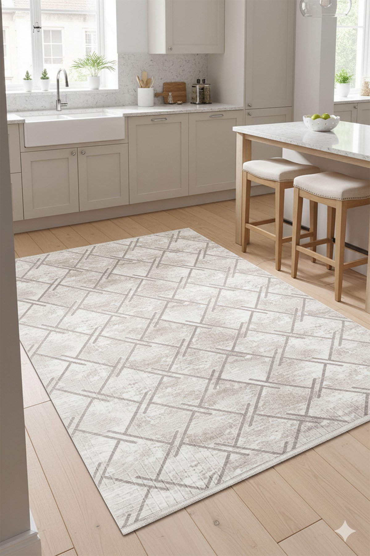 1_org_zoom Dört Mevsim Kaymaz Yıkanabilir Kesme Koridor Mutfak Salon Yatak Oturma ve Oda Yolluk Halı 29578