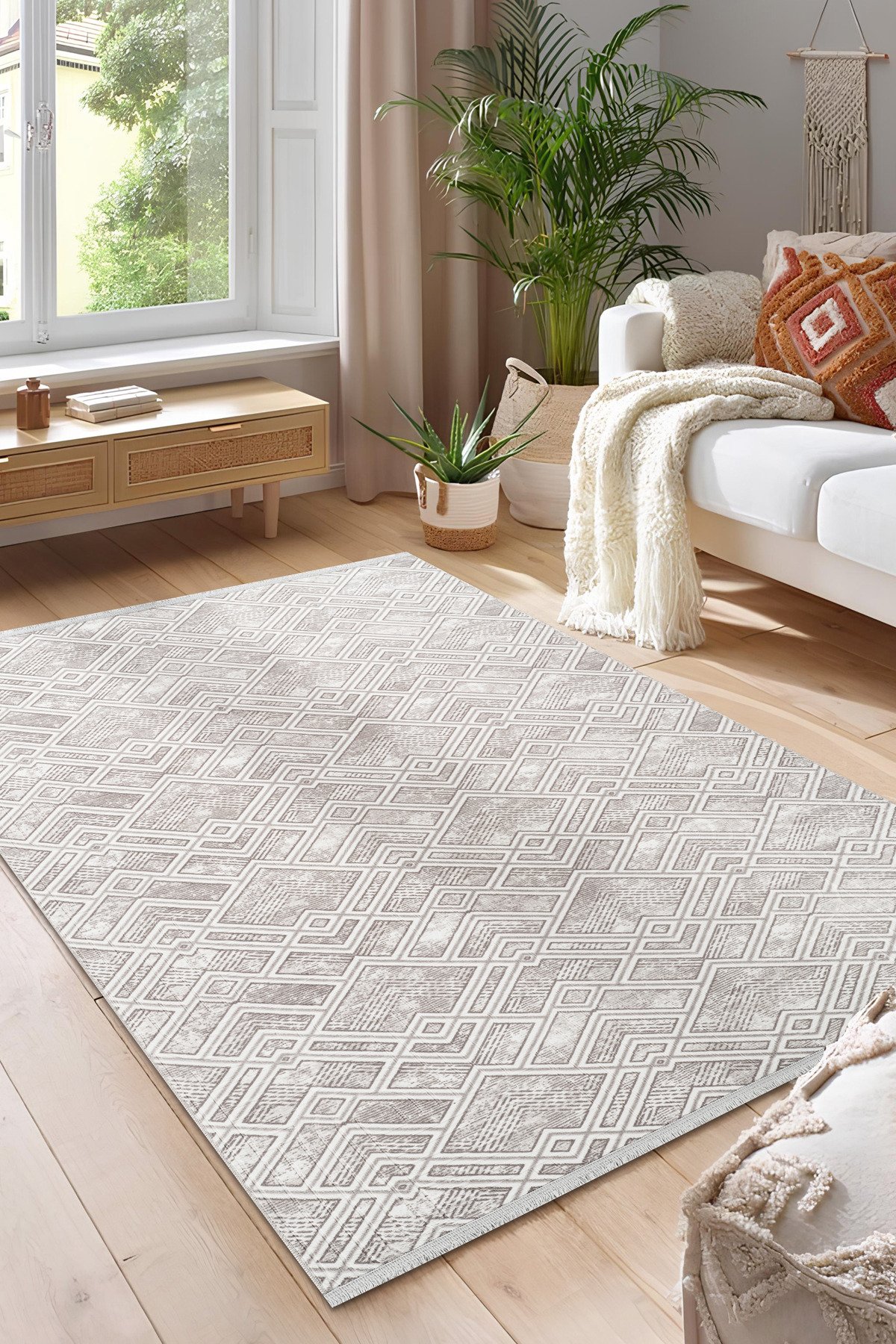 1_org_zoom Dört Mevsim Kaymaz Yıkanabilir Kesme Koridor Mutfak Salon Yatak Oturma ve Oda Yolluk Halı 29585