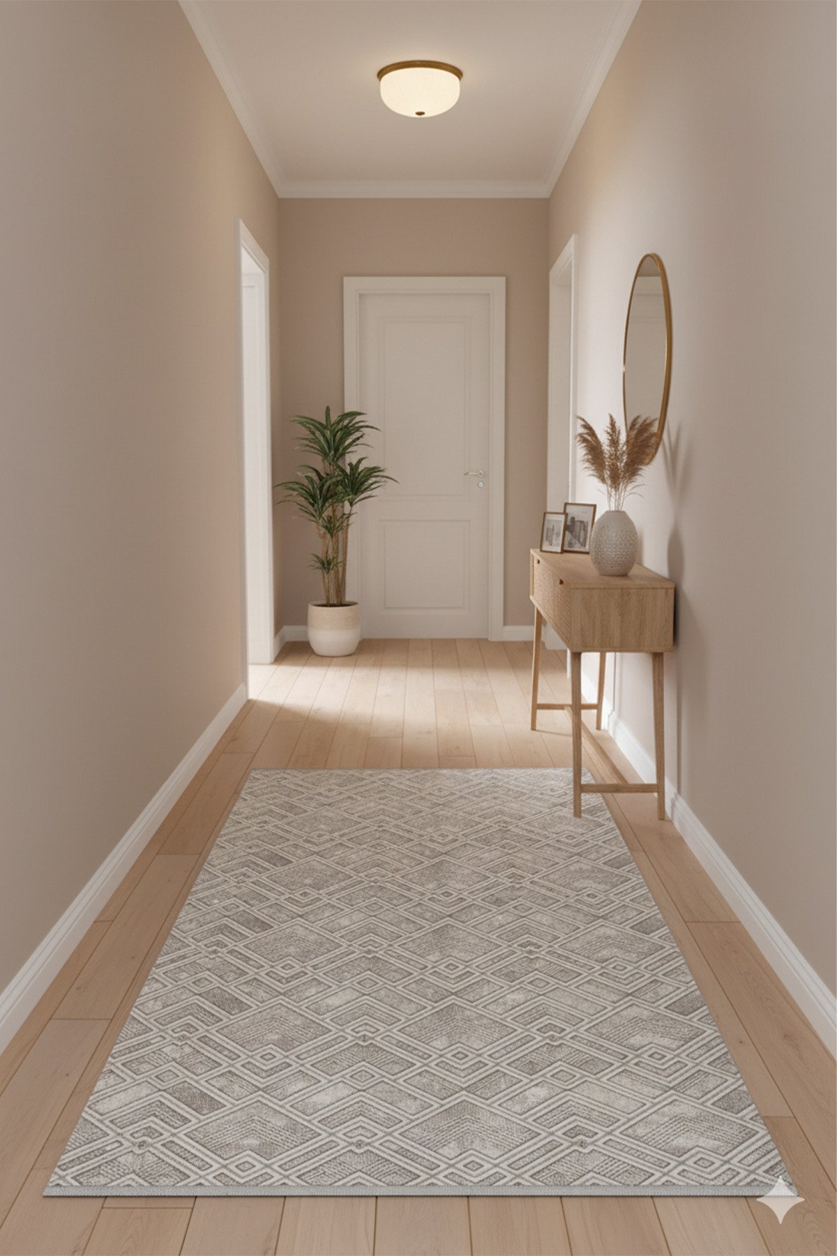 1_org_zoom Dört Mevsim Kaymaz Yıkanabilir Kesme Koridor Mutfak Salon Yatak Oturma ve Oda Yolluk Halı 29586