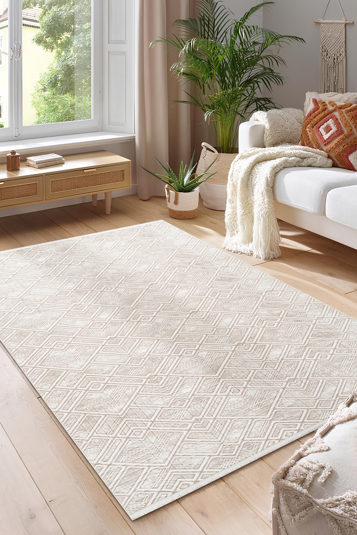 1_org_zoom Dört Mevsim Kaymaz Yıkanabilir Kesme Koridor Mutfak Salon Yatak Oturma ve Oda Yolluk Halı 29593