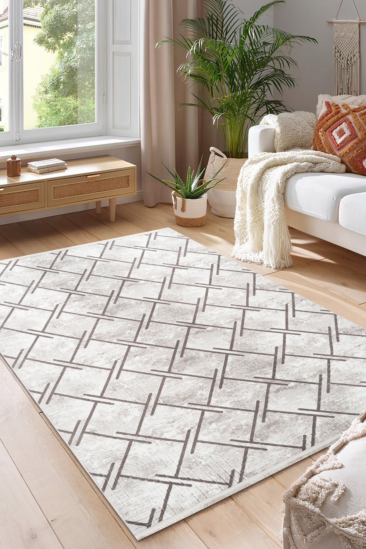 1_org_zoom Dört Mevsim Kaymaz Yıkanabilir Kesme Koridor Mutfak Salon Yatak Oturma ve Oda Yolluk Halı 29600