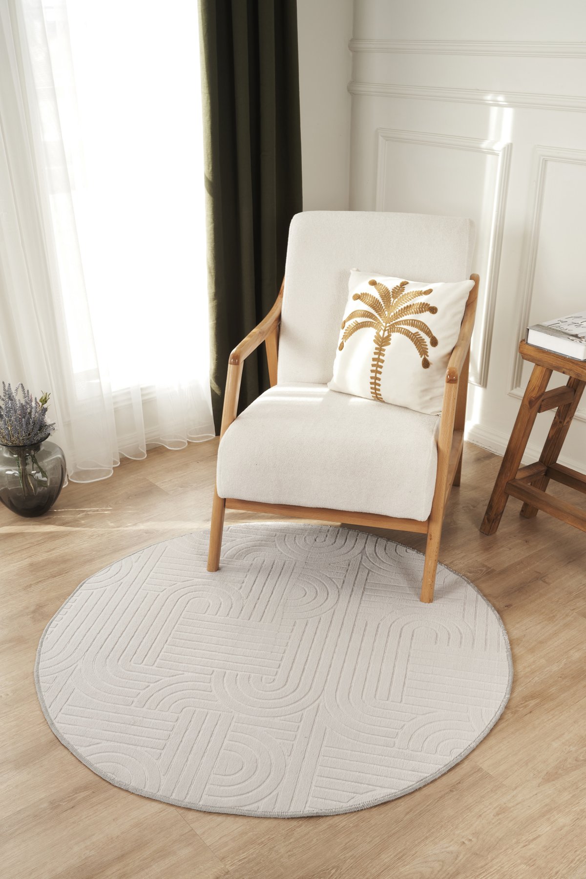 1_org_zoom İskandinav Bambu Yumuşak Halı Yoluk Oturma Yatak Salon Odası Koridor Mutfak Makine Halısı 29810