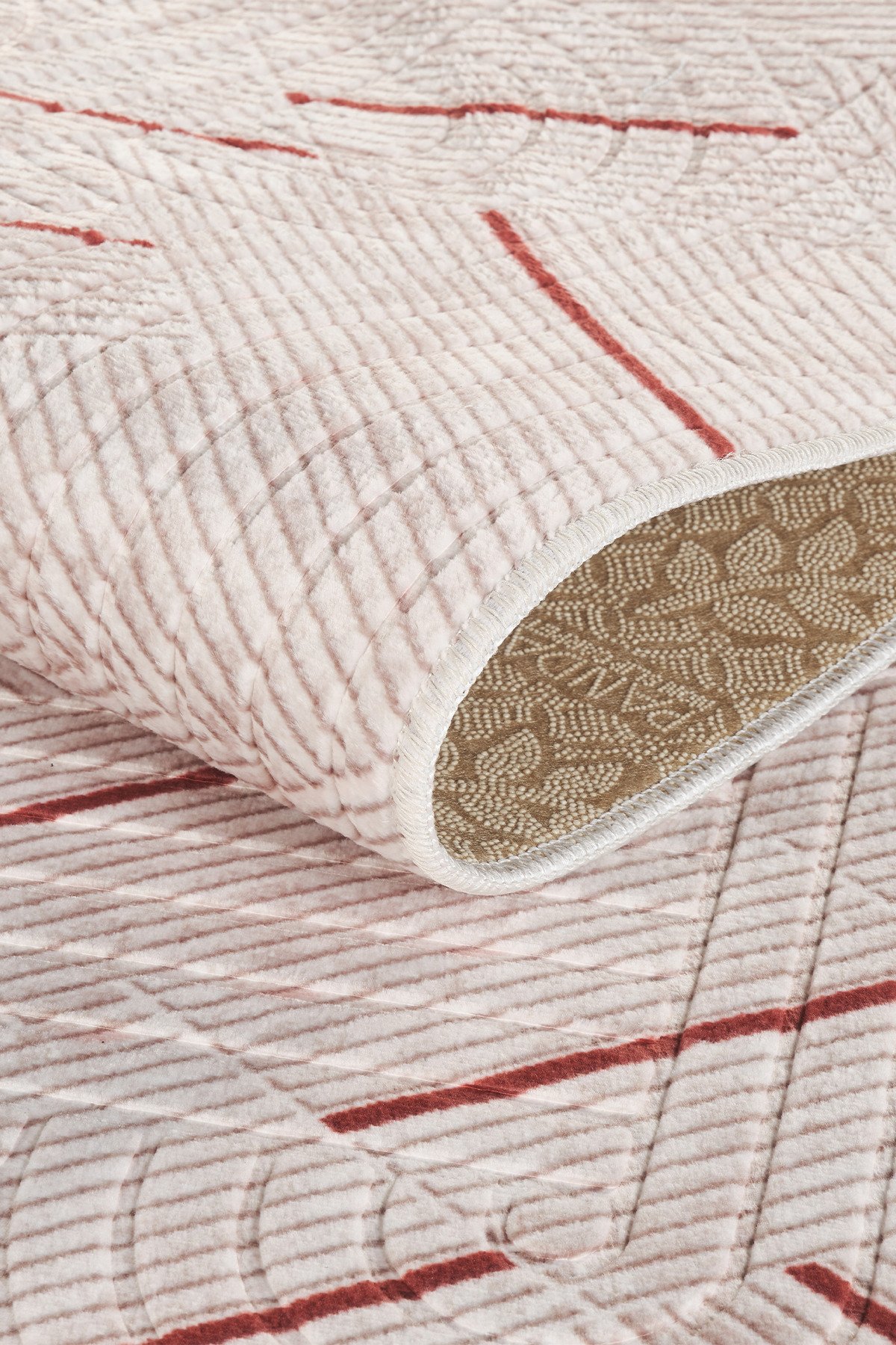 1_org_zoom Modern Desenli Bambu Dört Mevsim Kaymaz Yıkanabilir Kesme Koridor Mutfak ve Oda Kesme Yolluk Halı