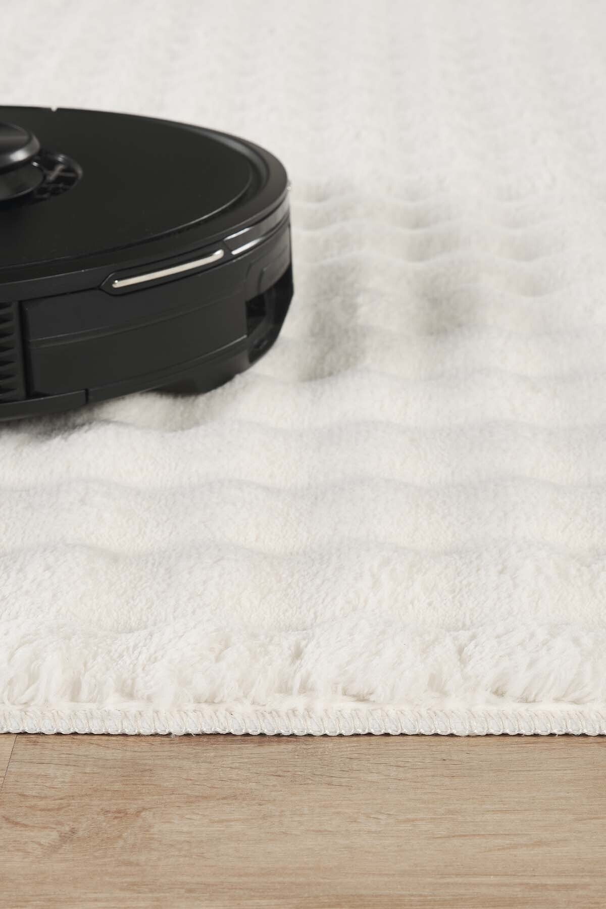 1_org_zoom Bubble Oval Yumuşak Peluş Kaymaz Salon Oturma Yatak Odası Balkon Mutfak Halısı Yolluk 30566