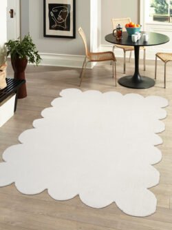 Post Özel Lazer Kesim Şekilli Yumuşak Pofuduk Halı Yolluk Oturma Salon Çocuk Odası