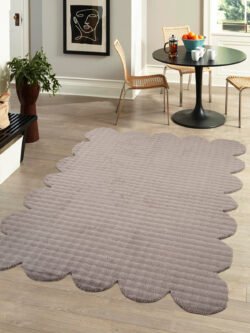 Bubble Özel Lazer Kesim Şekilli Post Yumuşak Pofuduk Halı Yolluk Oturma Salon Çocuk Odası