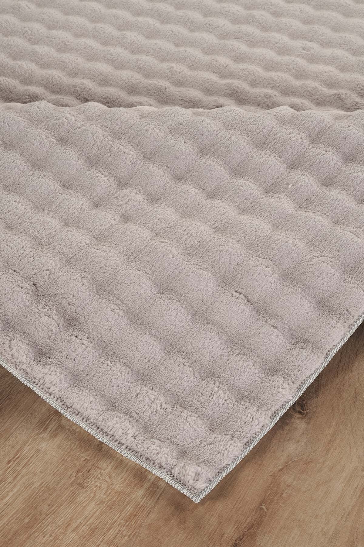 1_org_zoom Bubble Puffy Post Peluş Kesme Halı Yolluk Kaymaz Taban Yıkanabilir Pofuduk Oturma Salon Çocuk