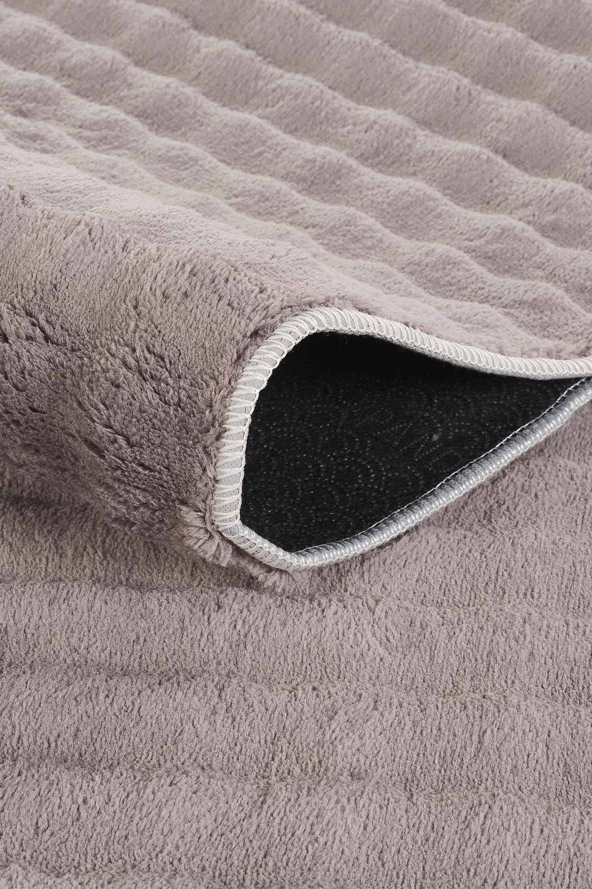 1_org_zoom Bubble Puffy Post Peluş Kesme Halı Yolluk Kaymaz Taban Yıkanabilir Pofuduk Oturma Salon Çocuk