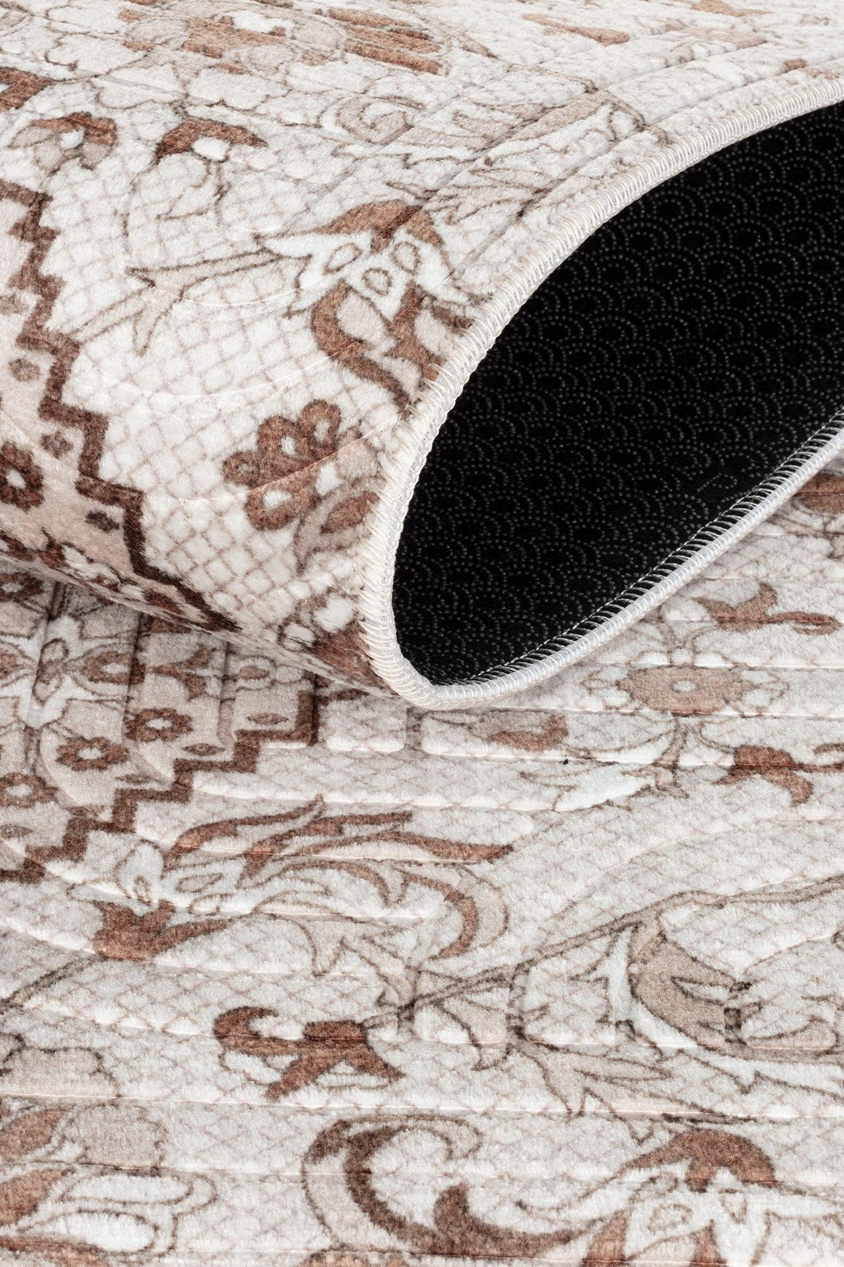 1_org_zoom Modern Desen Baskılı Kaymaz Taban Elit Şık Dört Mevsim Yıkanabilir Halı Yolluk Oturma Salon Odası