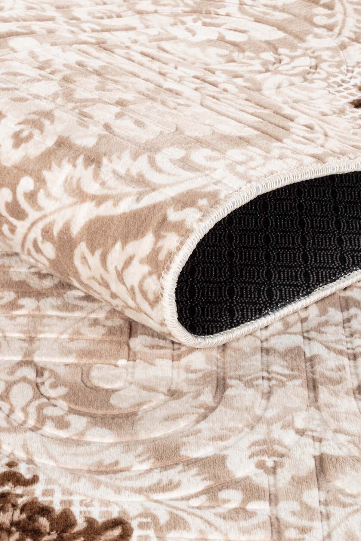 1_org_zoom Modern Desen Baskılı Kaymaz Taban Elit Şık Dört Mevsim Yıkanabilir Halı Yolluk Oturma Salon Odası