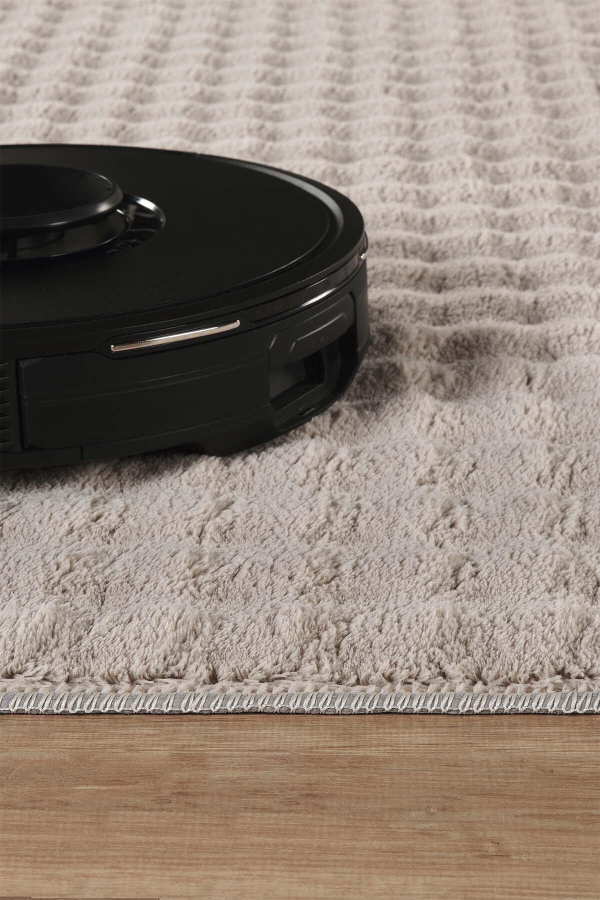 1_org_zoom Bubble Puffy Post Peluş Halı Yolluk Kaymaz Taban Yıkanabilir Pofuduk Oturma Salon Çocuk Odası Kum