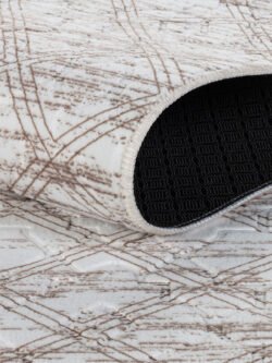 Modern Desenli Kaymaz Taban Elit Şık Dört Mevsim Yıkanabilir Halı Kesme Yolluk