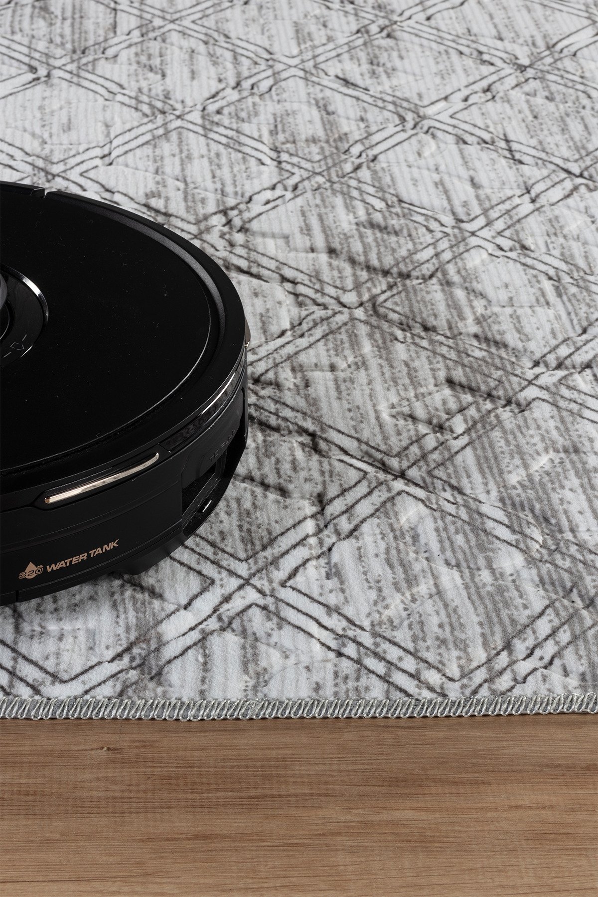 1_org_zoom Modern Desenli Kaymaz Taban Elit Şık Dört Mevsim Yıkanabilir Halı Kesme Yolluk 32184