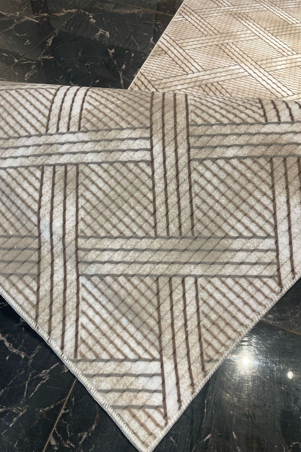 1_org_zoom Relax Konforlu Şık Dekoratif Kaymaz tabanlı , Yıkanabilir ve Leke Tutmaz Dört Mevsim Yolluk 32357