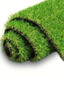 Dekoratif Yeşil Halı Balkon Ve Bahçeye Uygun Dış Ve Iç Mekan Uyumlu Yapay Yeşil Sarı Çim Halı 20 mm