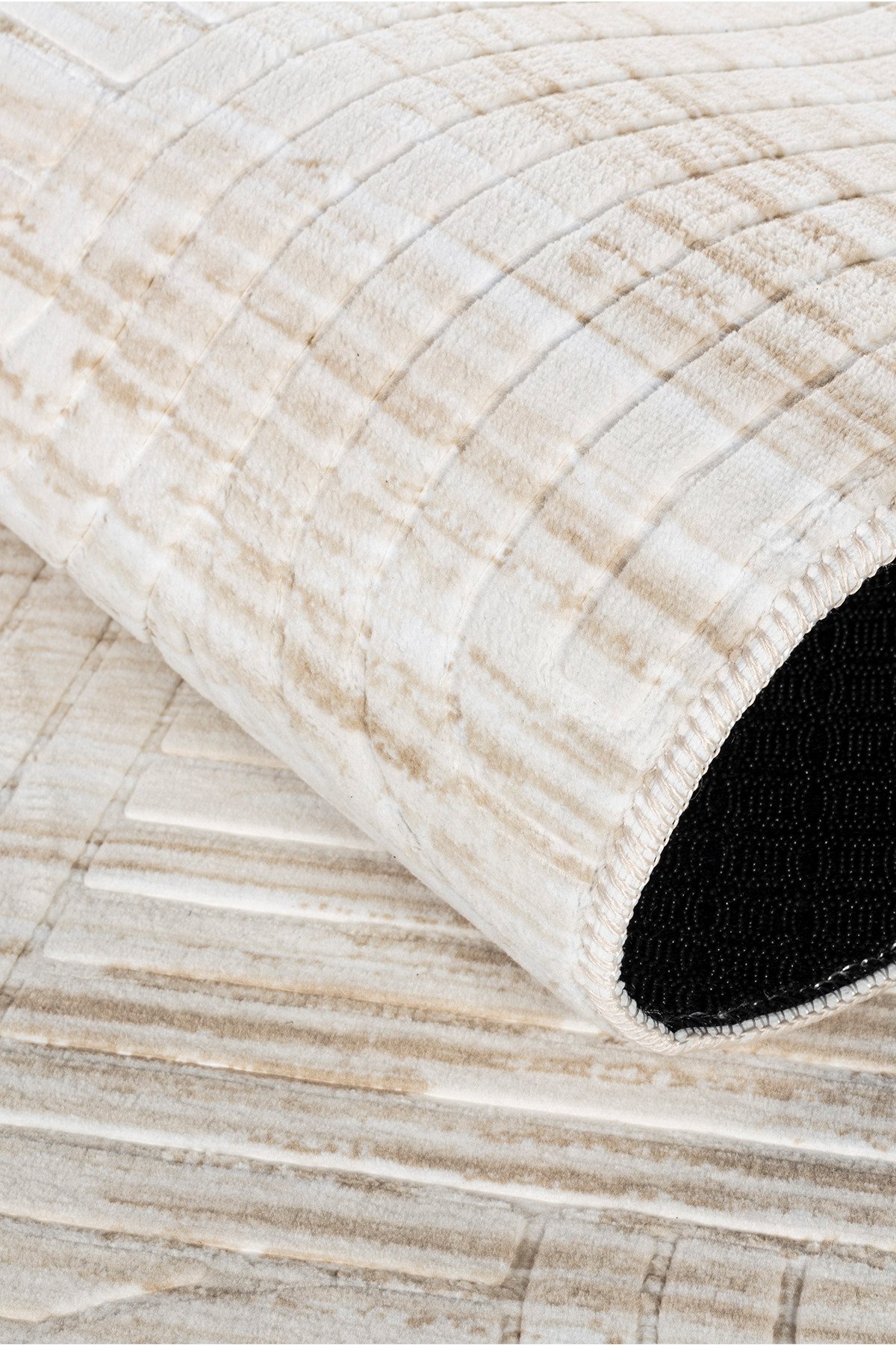 1_org_zoom Modern Desenli Kaymaz Taban Elit Şık Dört Mevsim Yıkanabilir Halı Yolluk 32792