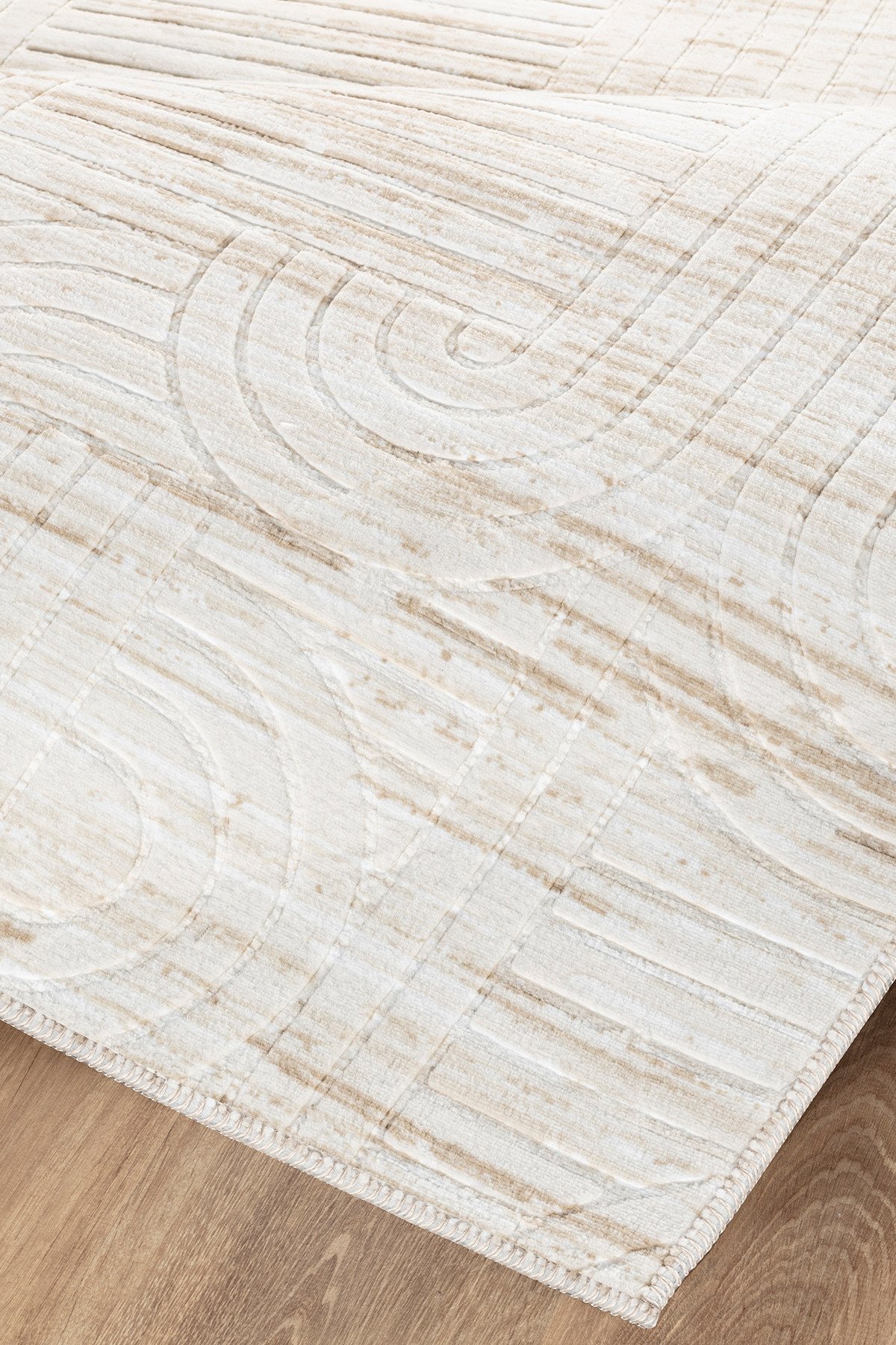 1_org_zoom Modern Desenli Kaymaz Taban Elit Şık Dört Mevsim Yıkanabilir Halı Yolluk 32793