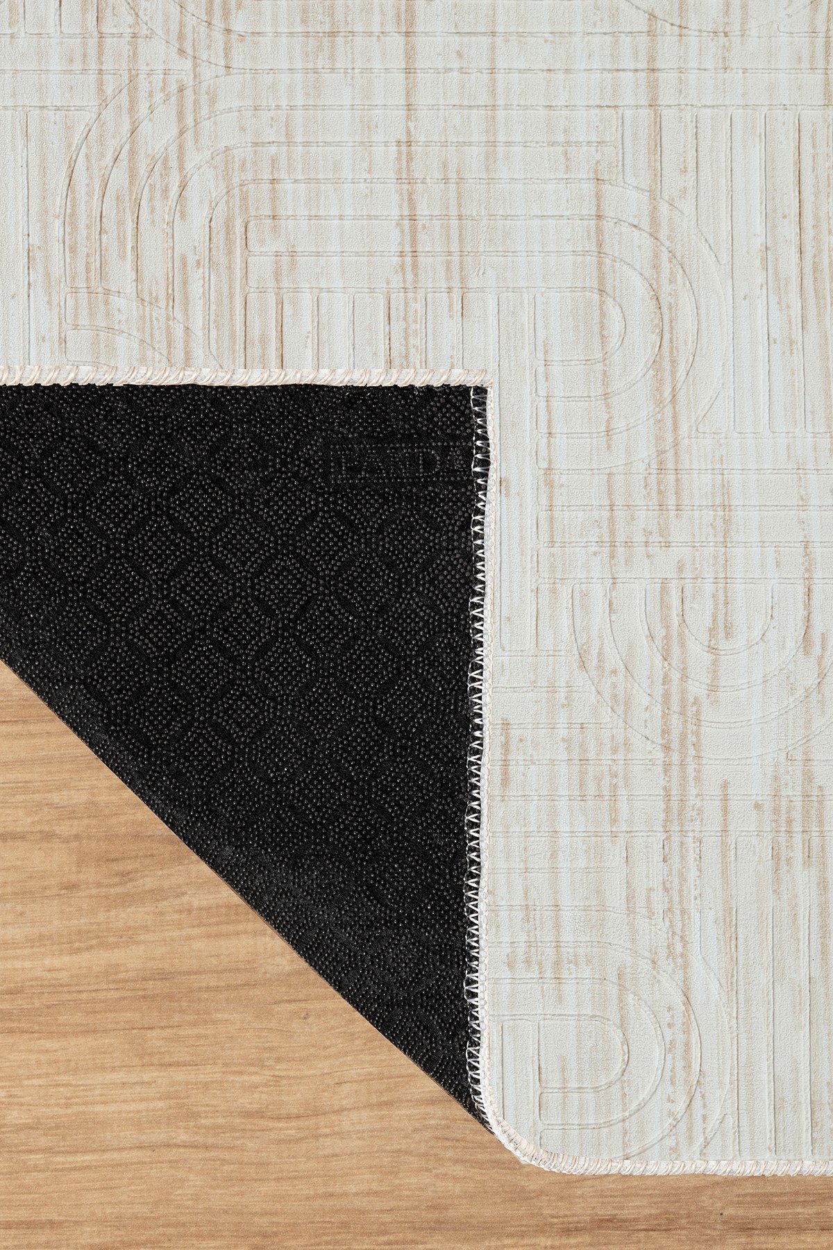 1_org_zoom Modern Desenli Kaymaz Taban Elit Şık Dört Mevsim Yıkanabilir Halı Yolluk 32796